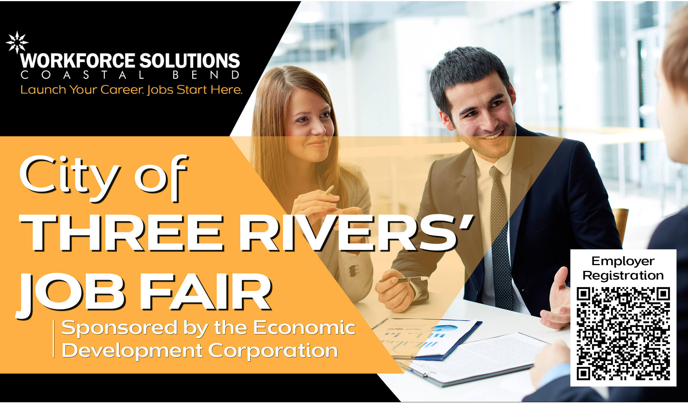 3 Rivers Job Fair Employer QR Code Banner